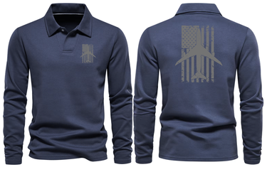 BOEING 747 LONG SLEEVE POLO
